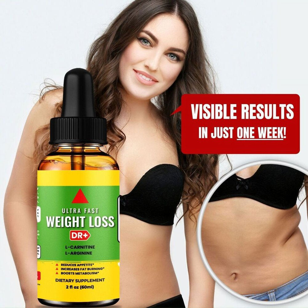 Weight Loss Drops Natural Fat Burner Appetite Suppressant Diet Drops 2Oz (60Ml)