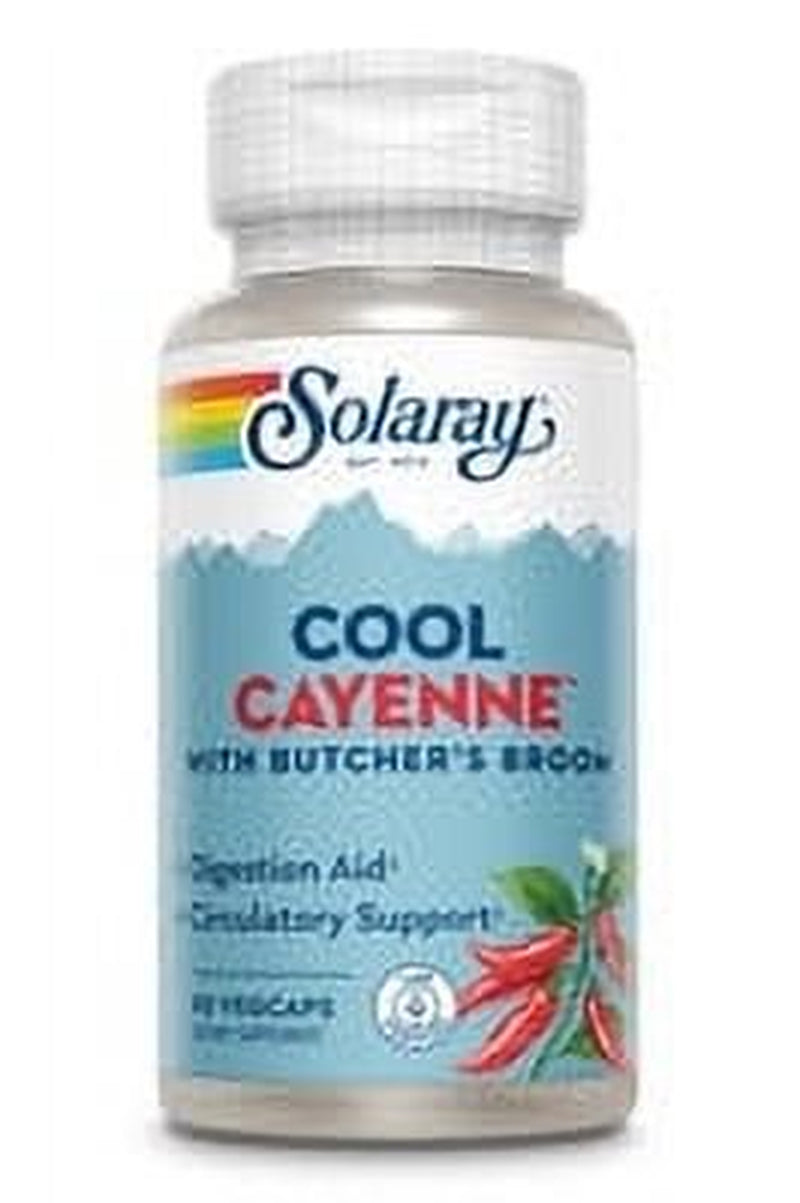 Solaray Cool Cayenne with Butcher'S Broom -- 90 Capsules