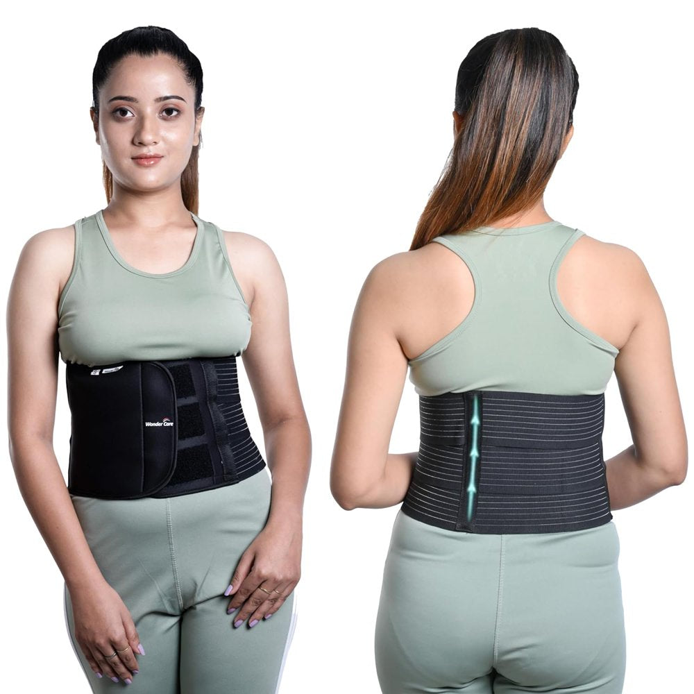 Wonder Care-Abdominal Binder Lower Waist Support Belt after C-Section Delivery for Women Slim Support Elastic Maternity Tummy Waist Belly Trimmer Fat Burner Post-Natal Operative Belt-M