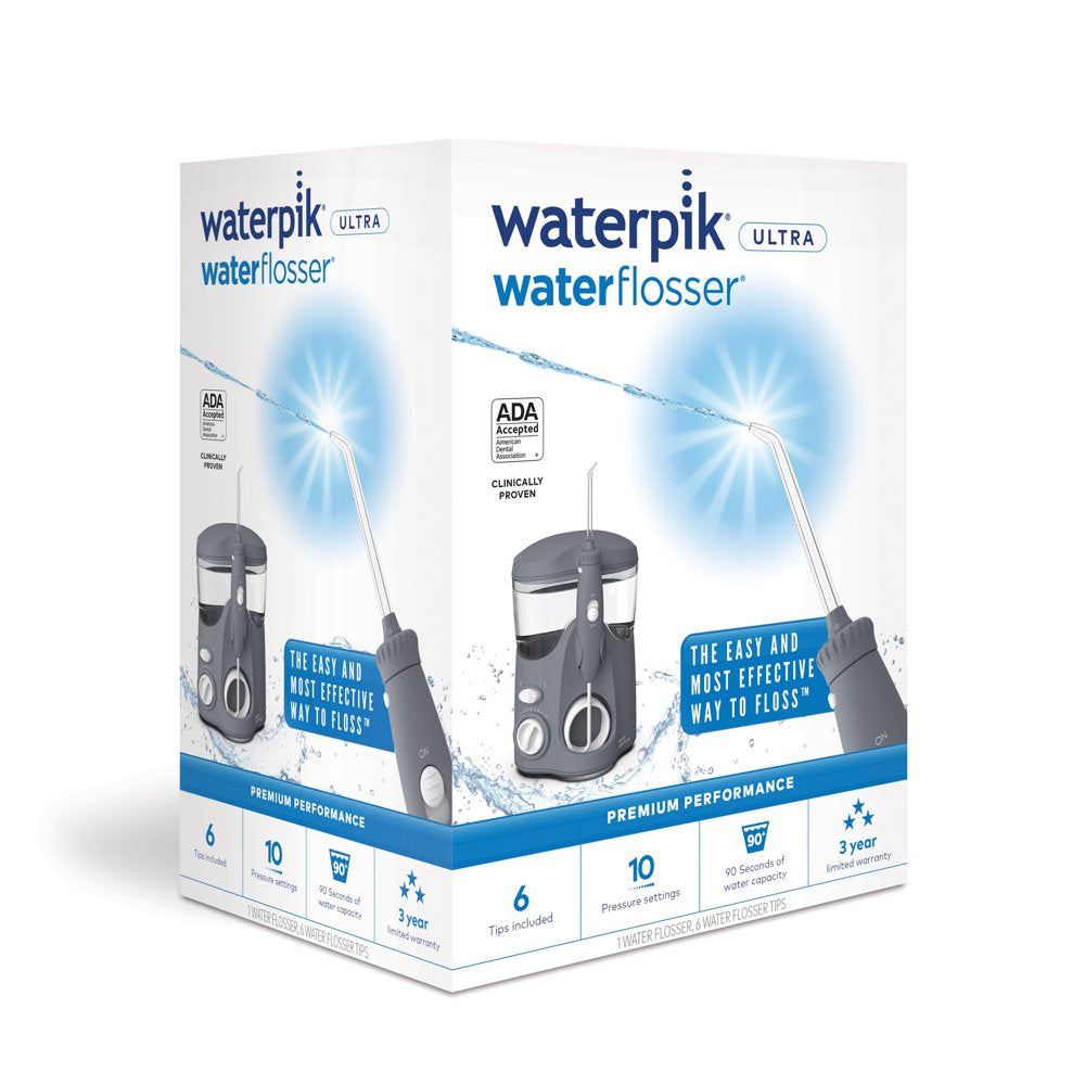 Waterpik Ultra Countertop Water Flosser Oral Irrigator, Modern Gray