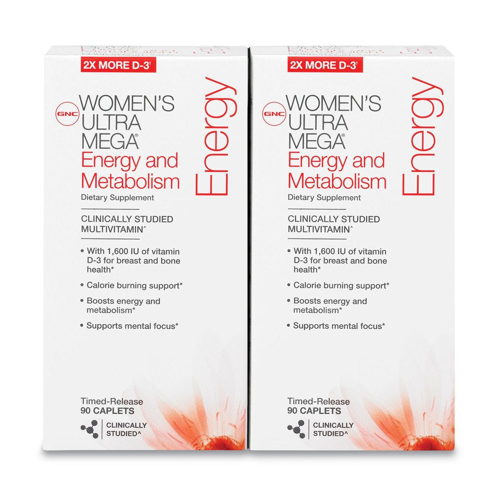 GNC Women'S Ultra Mega Energy & Metabolism Multivitamin - 180 Ct.
