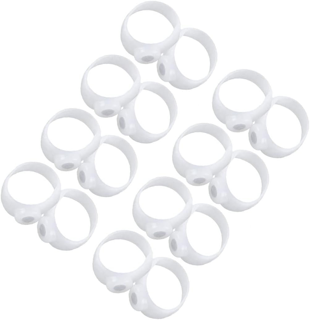 8 Pairs Toe Ring Foot Care Rings Magnetic Silicone Foot Rings Foot Supplies Foot Care Tool Foot Rings Slimming Foot Rings Birthday Present Pu White