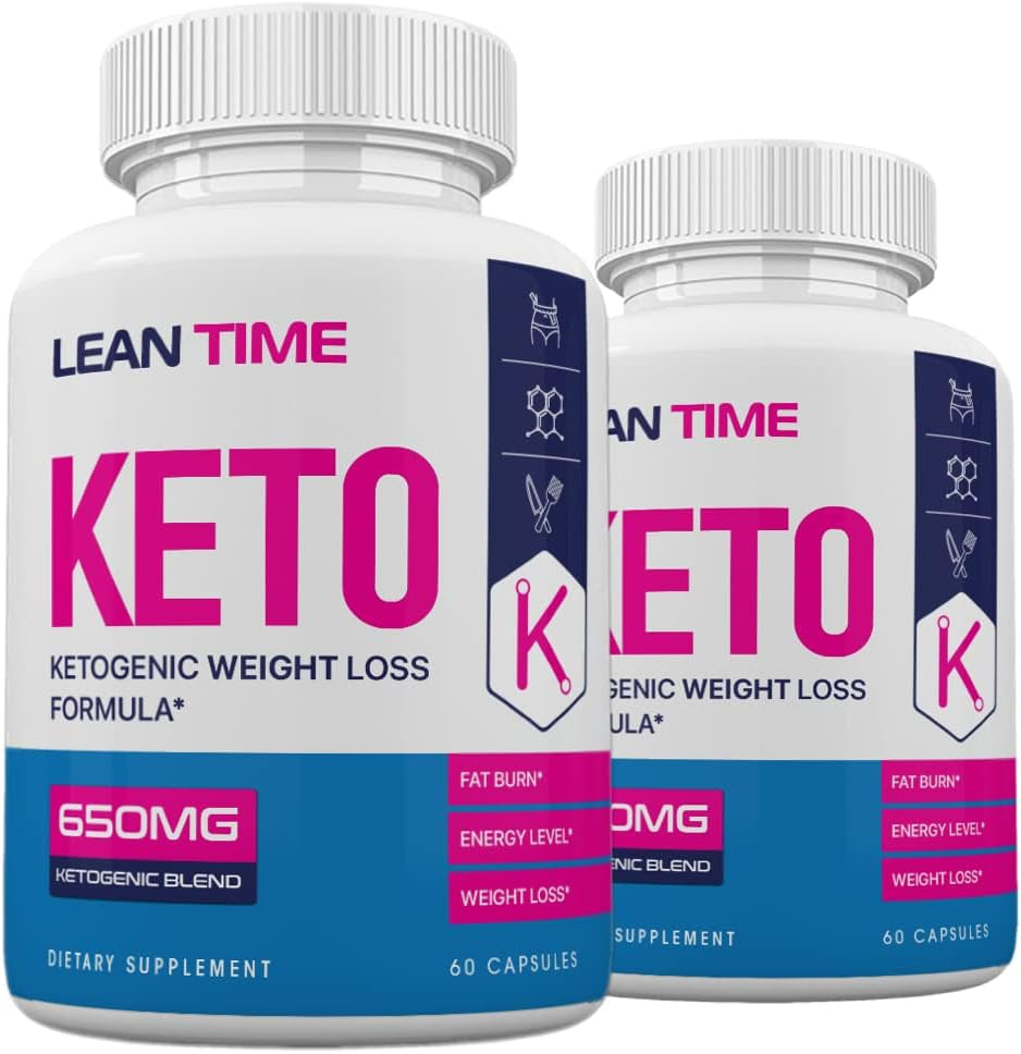 Keto BHB Real (2 Pack) Lean Time Keto Pills, 120 Count, 2 Months Supply, 60 Count (Pack of 2)