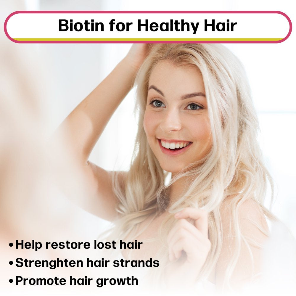 MAX ABSORPTION Biotin Liquid Drops (Mixed Berry), 5000 Mcg Biotin per Serving, 60 Servings, No Artificial Preservatives, Vegan Friendly, Support Healthy Hair, Strengthen Nails, Improve Skin Health