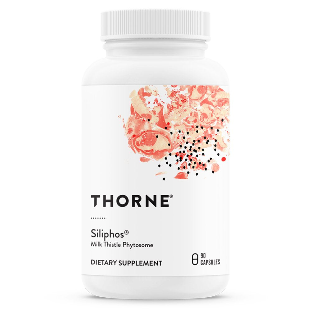 Thorne Siliphos, Botanical Extract Complex for Antioxidant and Liver Support, 90 Capsules