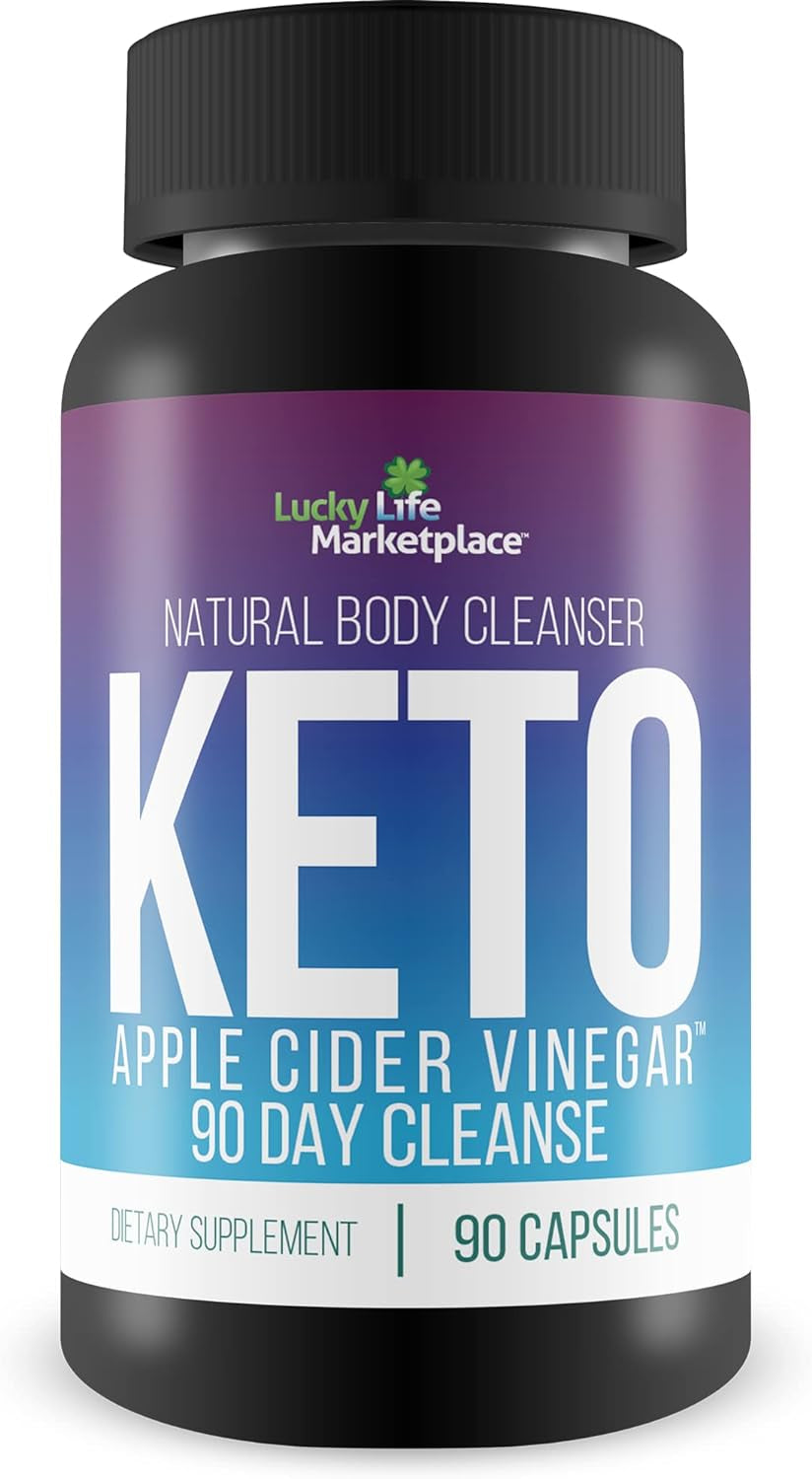 3X Keto Apple Cider Vinegar 90 Day Cleanse - Promote Health & Wellness - Flush Waste & Toxins - Cleanse & Detox Naturally - Support Digestion, Immune Function, Joint Health - Men & Women - Keto Pills