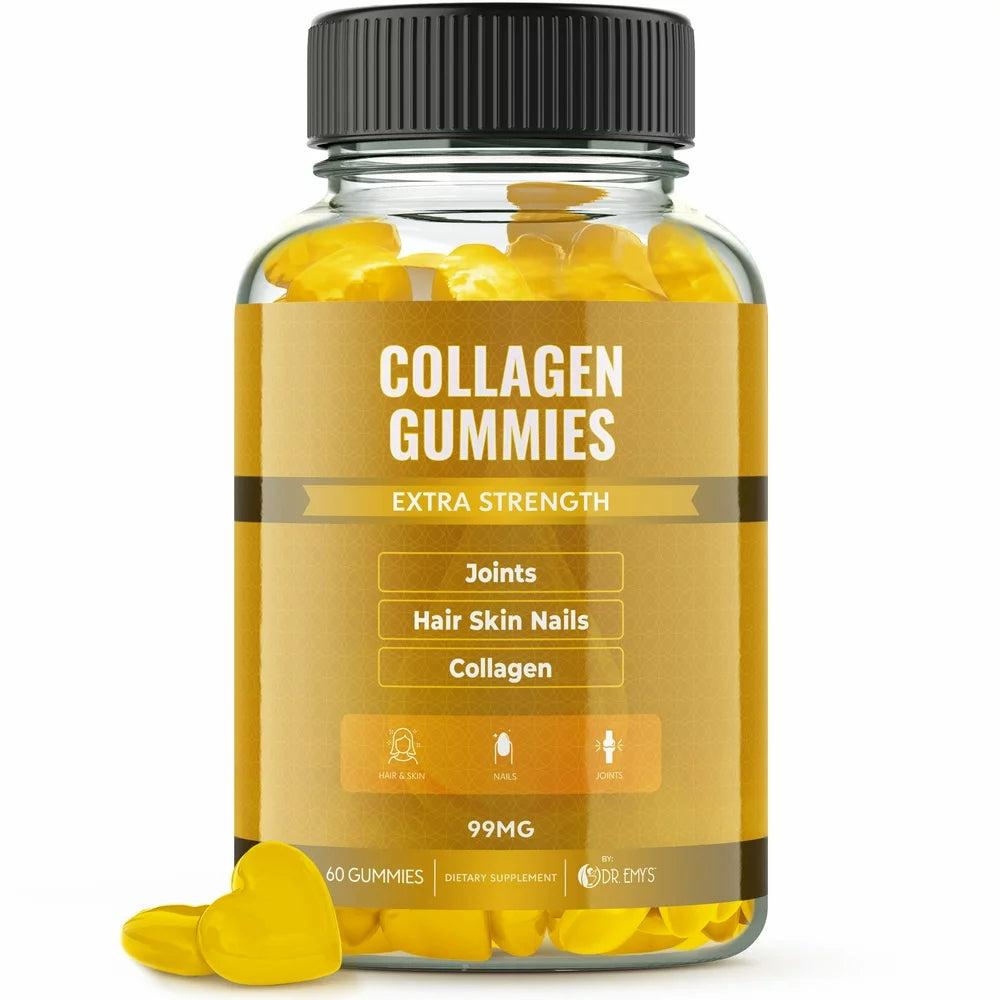 Dr Emys Collagen Gummies, Skin and Joint Health Supplement, 1-Pack, 60 Count Total