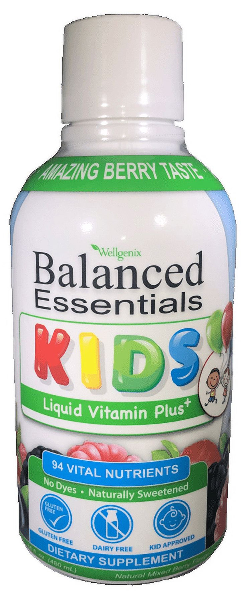Wellgenix Balanced Essentials Liquid Kids Vitamin - 16 Oz