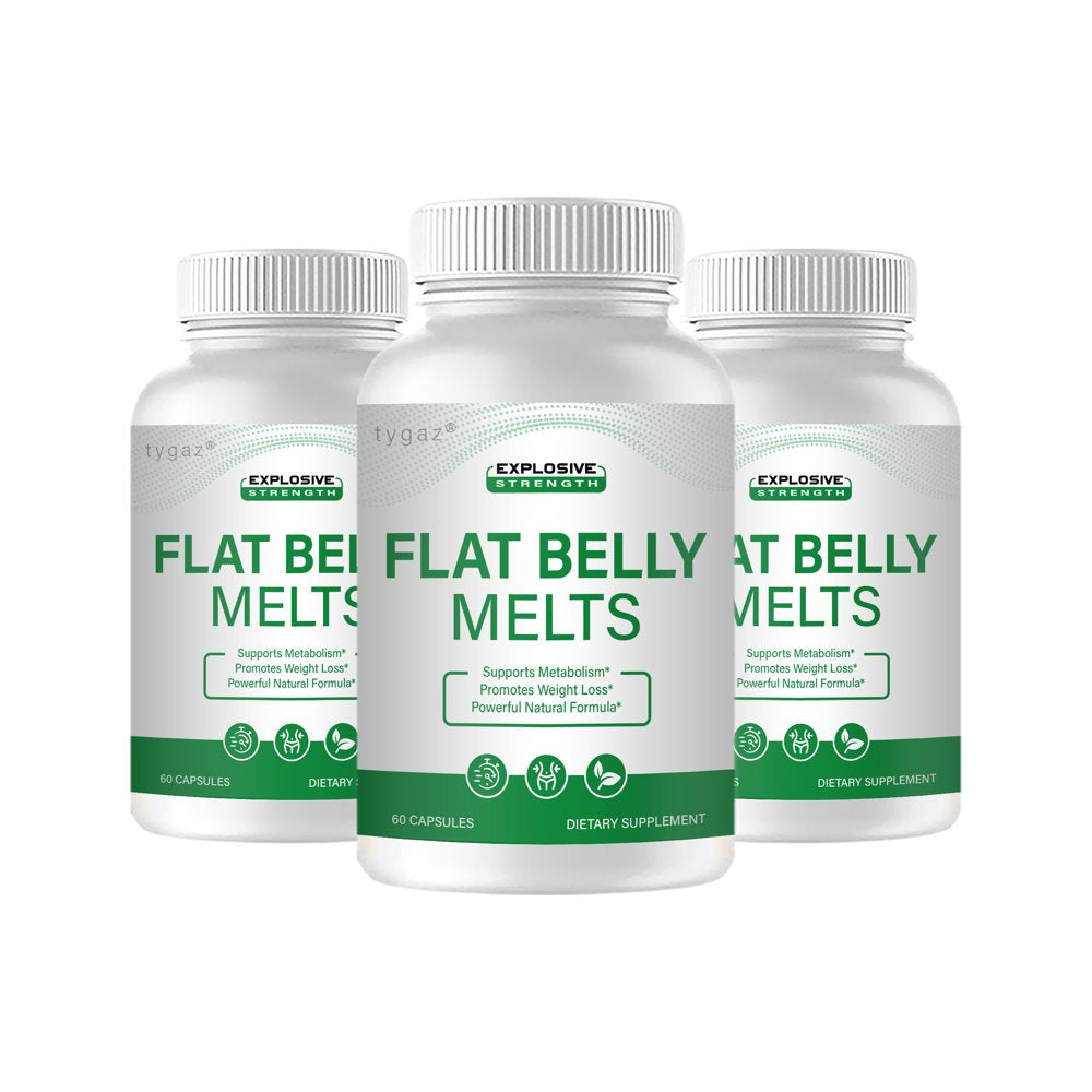 (3 Pack) Flatbelly Melts Capsules - Flat Belly Melts Natural Formula Capsules