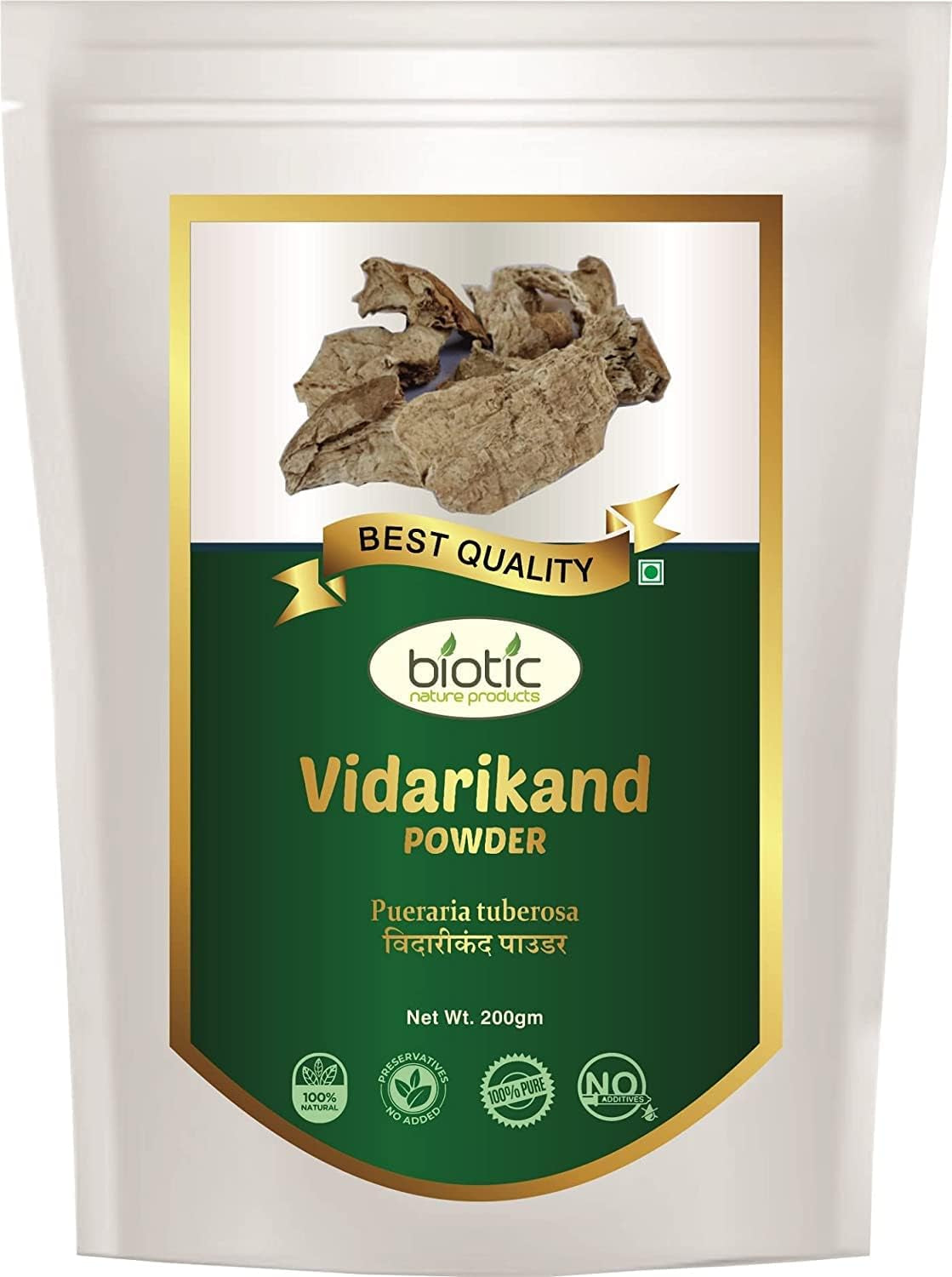 Veena Biotic Vidarikand Powder/Vidharikand Churna - 200 Gm