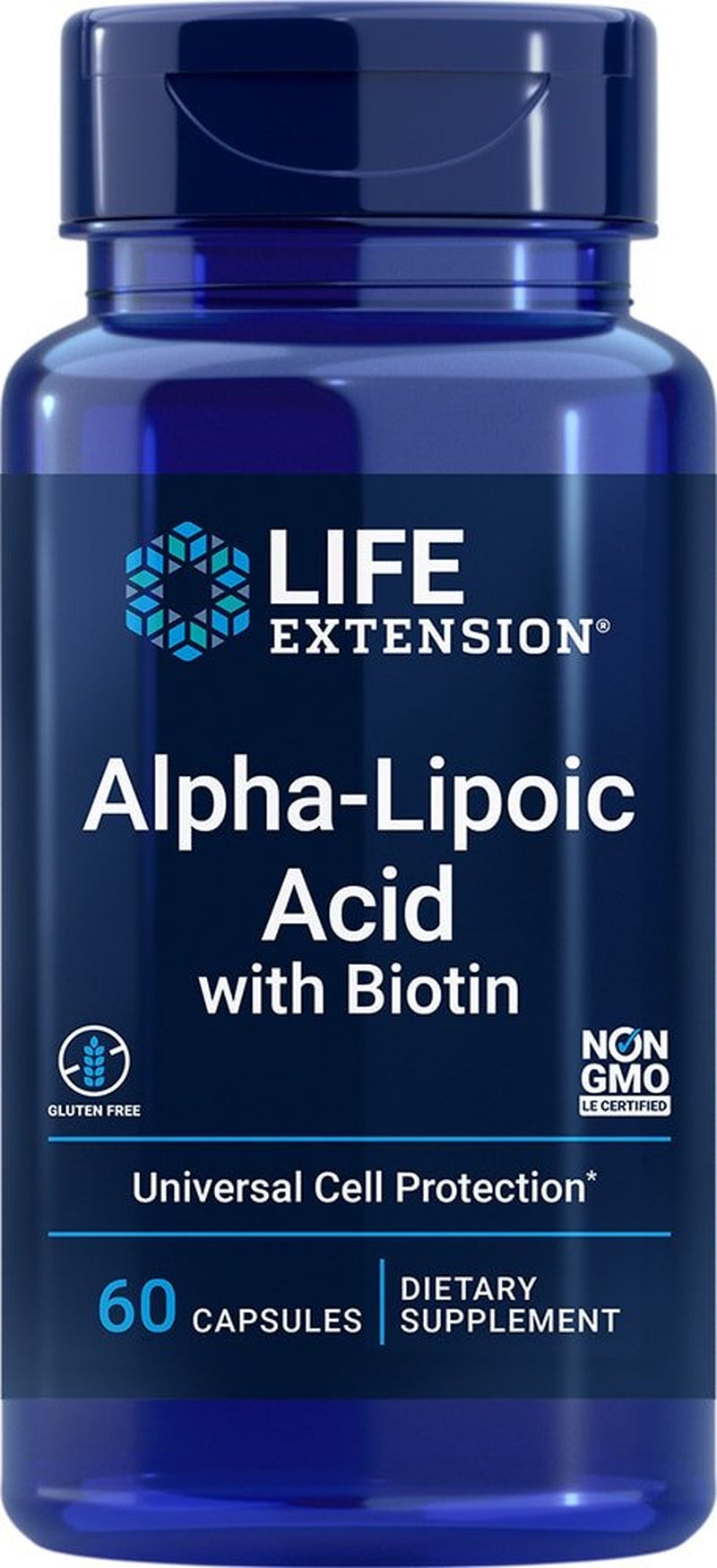 Life Extension Super Alpha Lipoic Acid with Biotin -- 250 Mg - 60 Capsules
