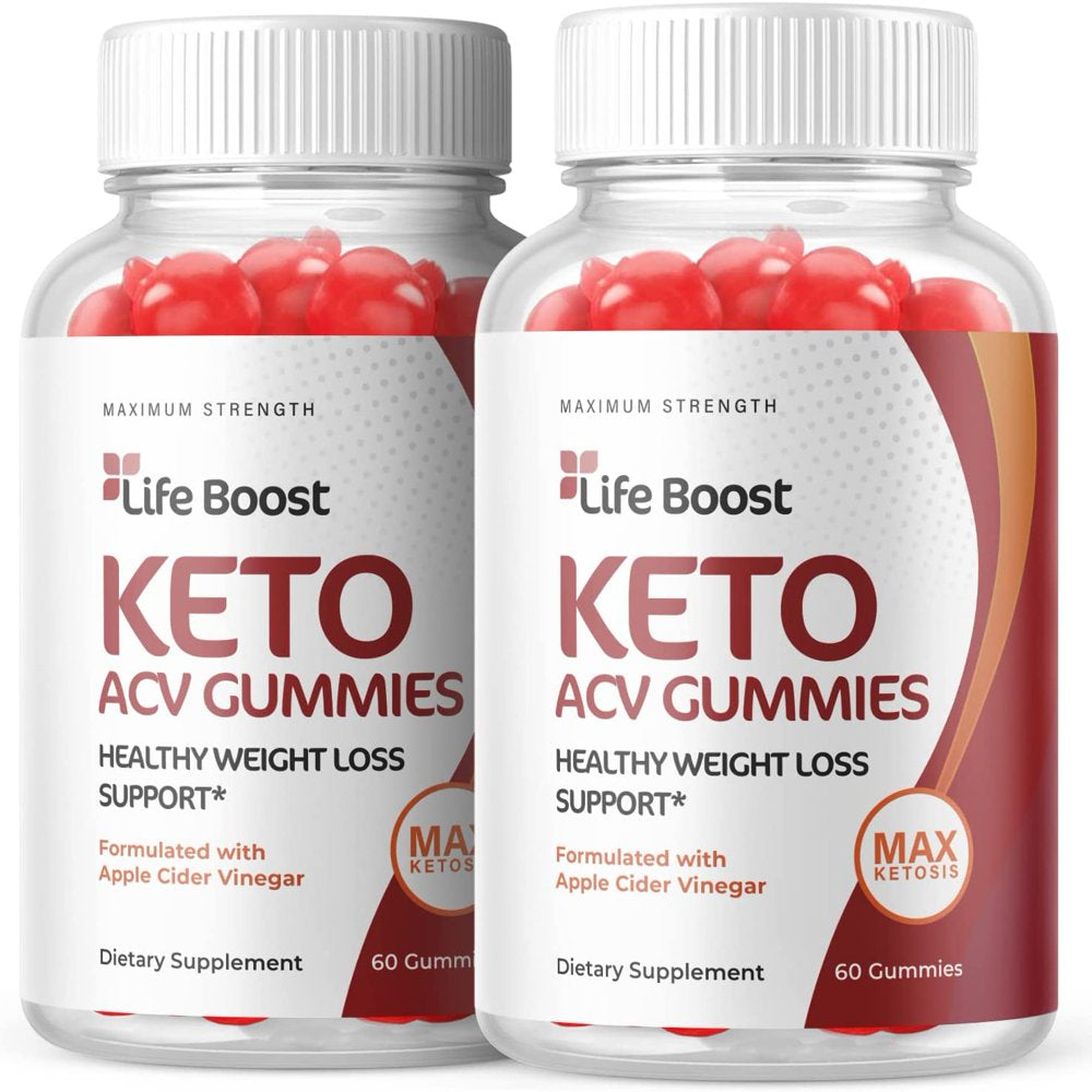 (2 Pack) Life Boost Keto ACV Gummies - Supplement for Weight Loss - Energy & Focus Boosting Dietary Supplements for Weight Management & Metabolism - Fat Burn - 120 Gummies