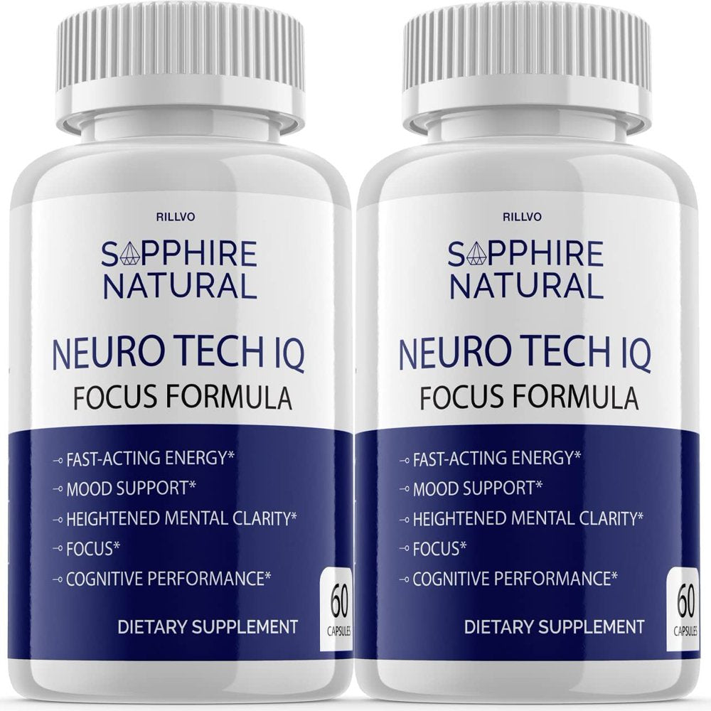 2 Pack Neuro Tech IQ Neurotech IQ Pills Brain Supplement 120 Capsules