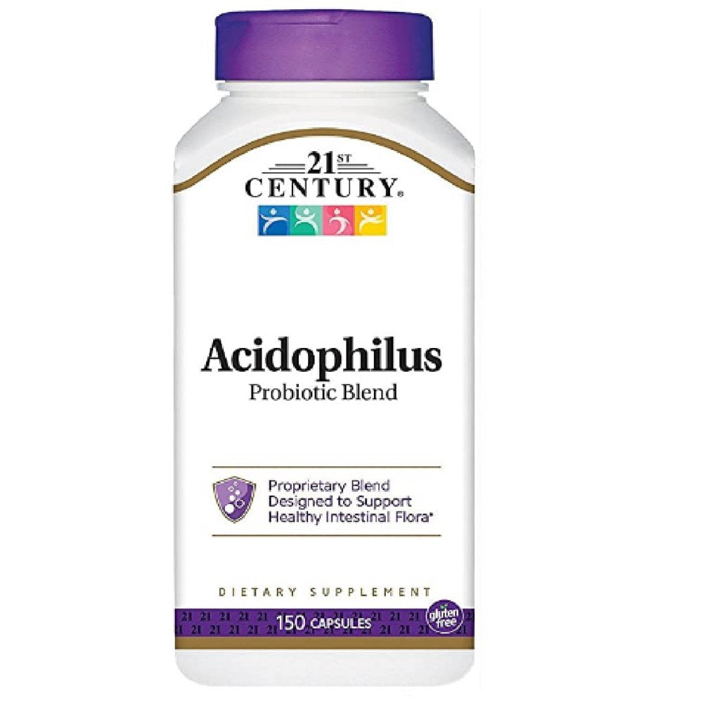 21St Century Acidophilus Probiotic Blend Dietary Supplement Unisex, 150 Tablets