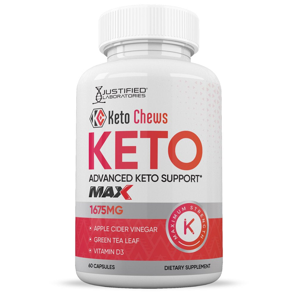 (5 Pack) Keto Chews Keto ACV MAX Pills 1675Mg Alternative to Gummies Dietary Supplement 300 Capsules