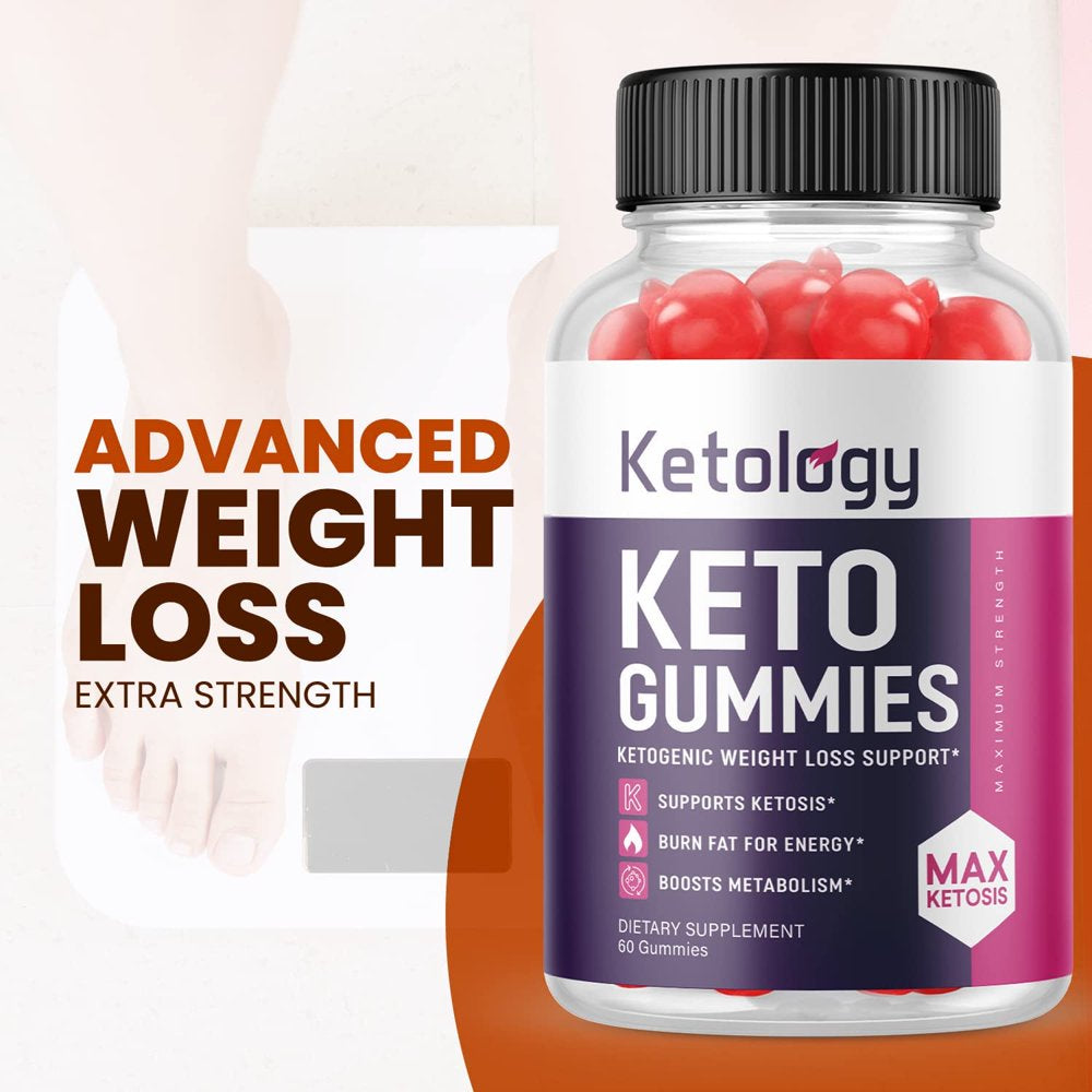 (5 Pack) Ketology Keto ACV Gummies - Supplement for Weight Loss - Energy & Focus Boosting Dietary Supplements for Weight Management & Metabolism - Fat Burn - 300 Gummies