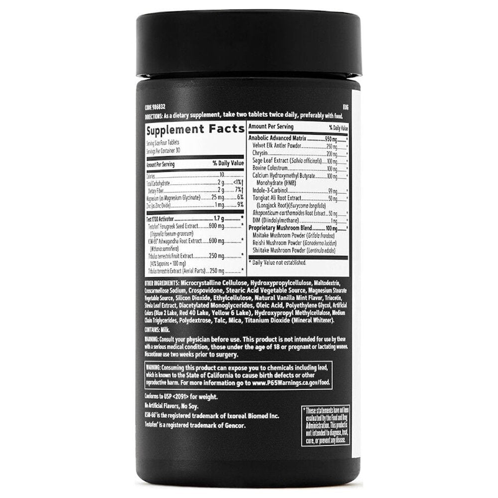 GNC AMP Test 1700 | Men'S Testosterone and Libido Support Supplement | Fuels Muscle Performance and Enhances Energy | 120 Tablets