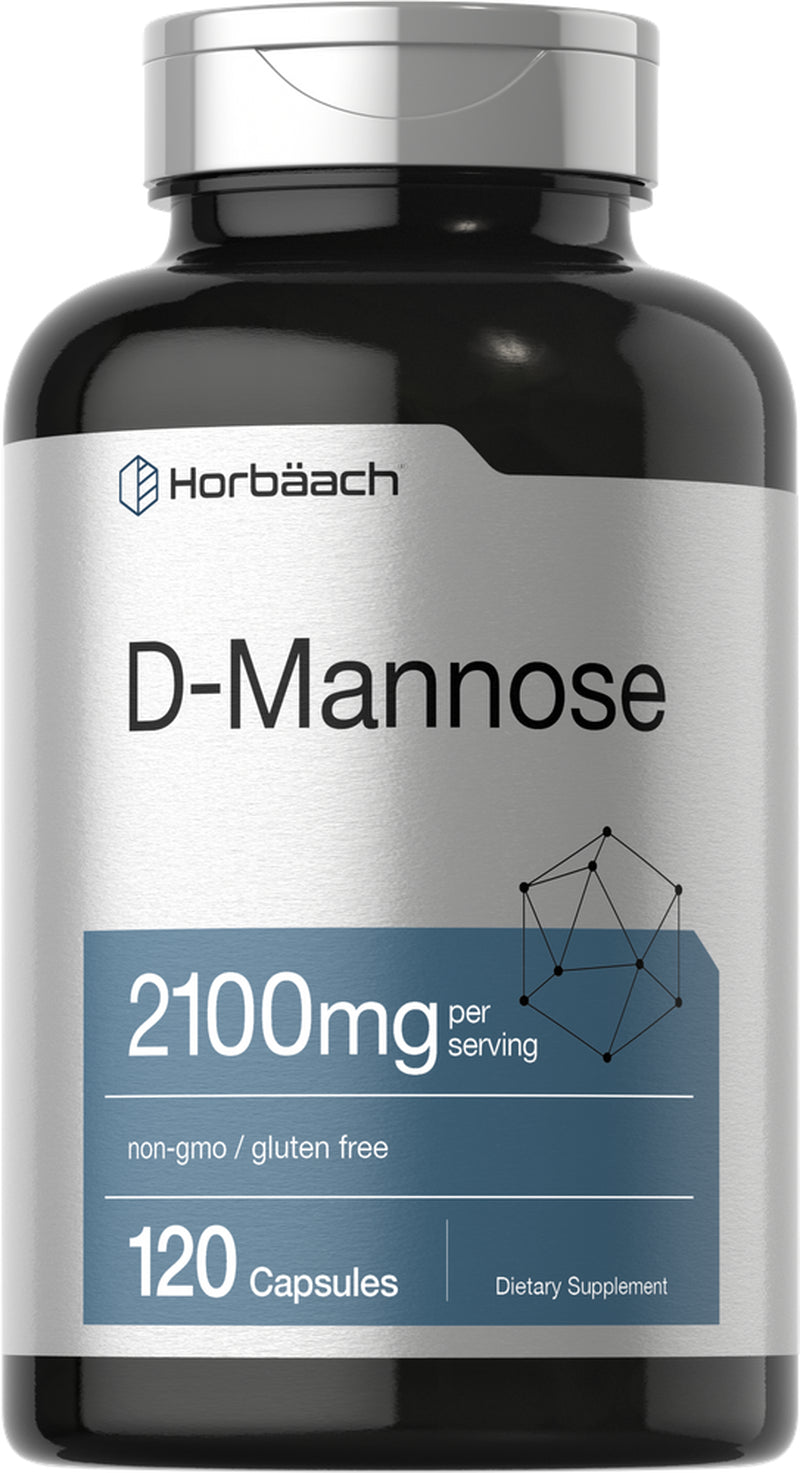 D Mannose Capsules | 2100 Mg | 120 Count | by Horbaach