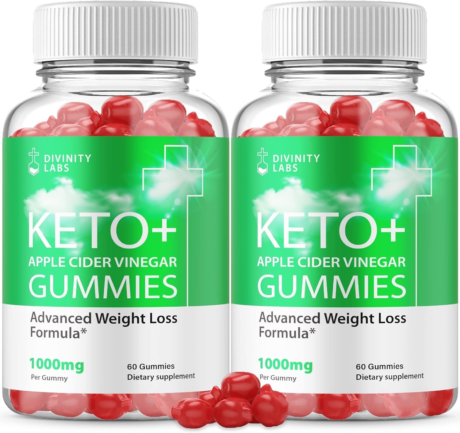 (2 Pack) Divinity ACV Keto Gummies - Official Formula - Divinity Labs Apple Cider Vinegar Gummies Divinity Labs ACV Divinity Labs Keto Gummies (120 Gummies)