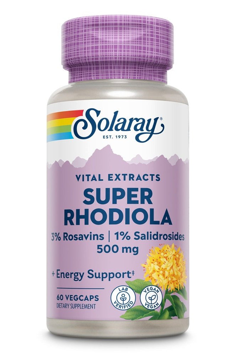 Solaray Super Rhodiola Root Extract -- 500 Mg - 60 Vegcaps