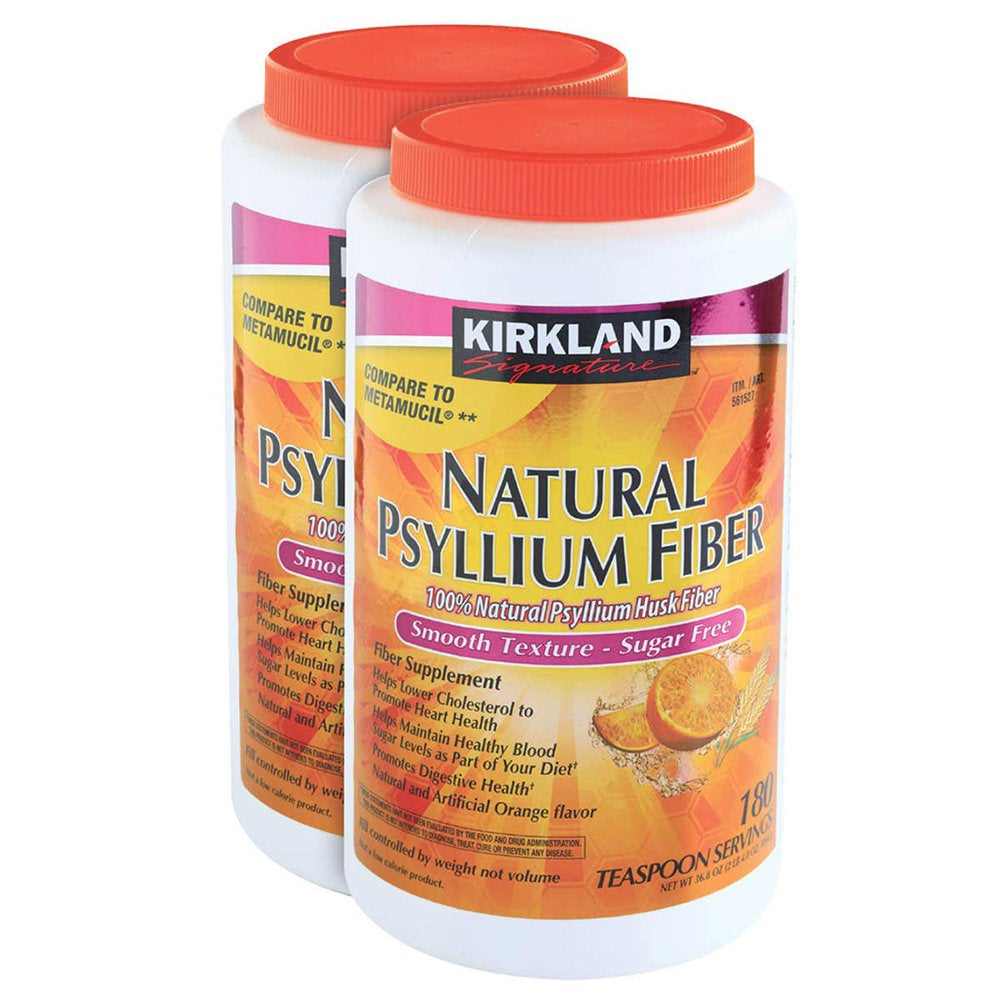 Kirkland Signature Natural Sugar Free Psyllium Fiber, 360 Doses