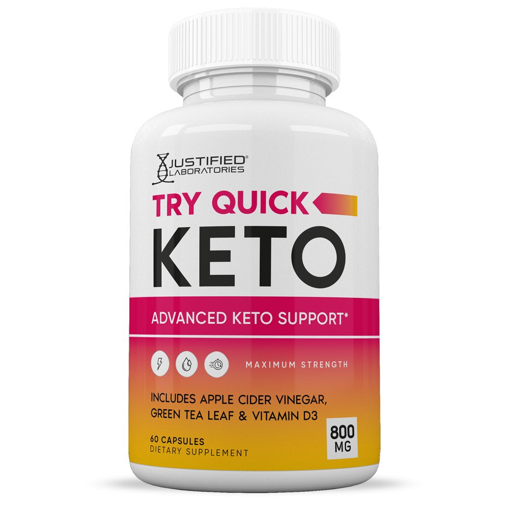 Try Quick Keto ACV Pills 1275Mg Dietary Supplement 60 Capsules