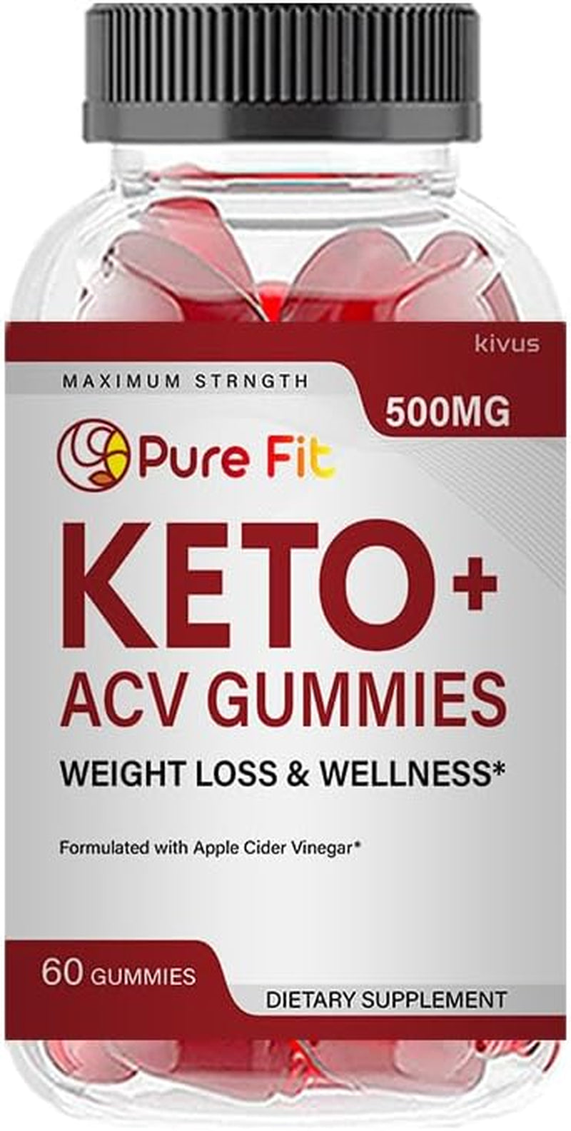 (Single) Pure Fit Keto - Pure Fit Keto+Acv Gummies (60 Gummies)