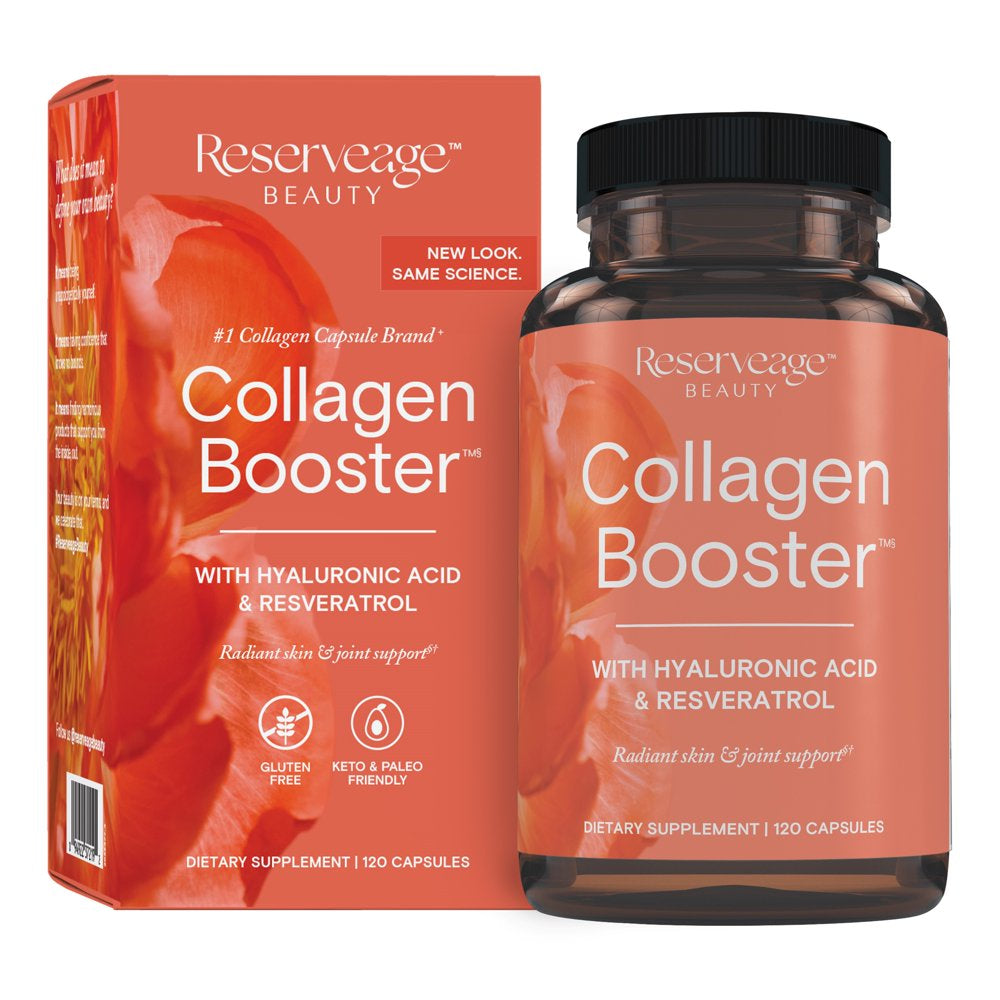 Reserveage, Collagen Booster, Skin and Joint Supplement, Supports Healthy Collagen Production, 120 Capsules (60 Servings)