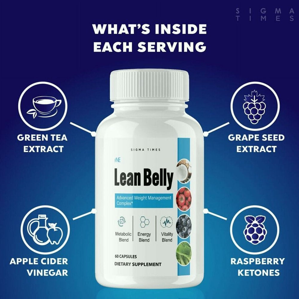 Lean Belly Juice Weight Loss, Appetite Control Supplement Pill 60 Capsules