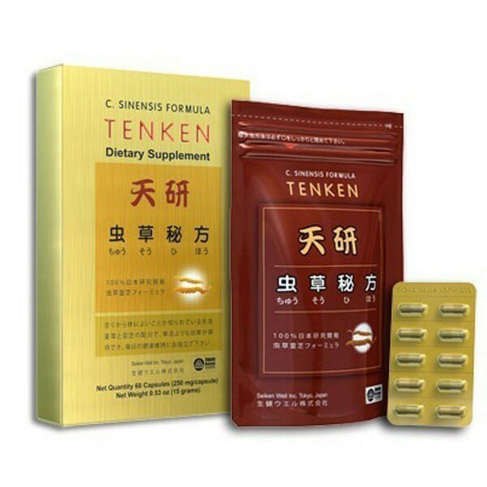 C. Sinensis Formula Tenken Dietary Supplement 60 Capsules (250 Mg/Capsule) 0.53 Oz (15 Grams)