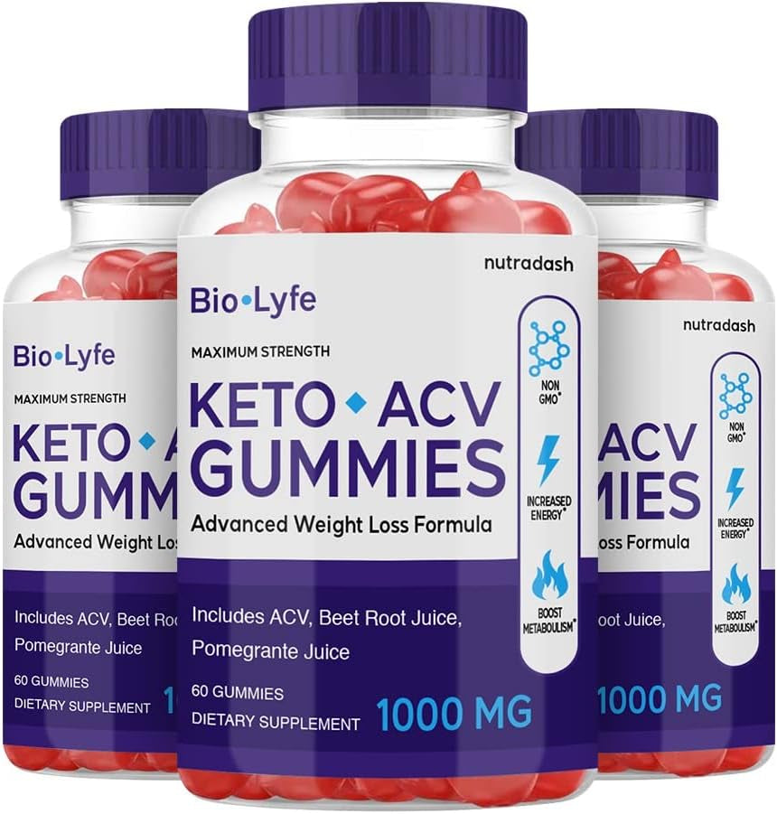 (3 Pack) Biolife Keto Gummies - Biolife Keto ACV Gummies - Biolife Keto Pills (180 Gummies - 3 Month Supply)