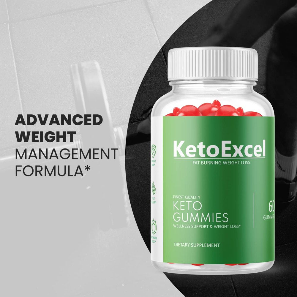 (1 Pack) Keto Excel ACV Gummies - Supplement for Weight Loss - Energy & Focus Boosting Dietary Supplements for Weight Management & Metabolism - Fat Burn - 60 Gummies