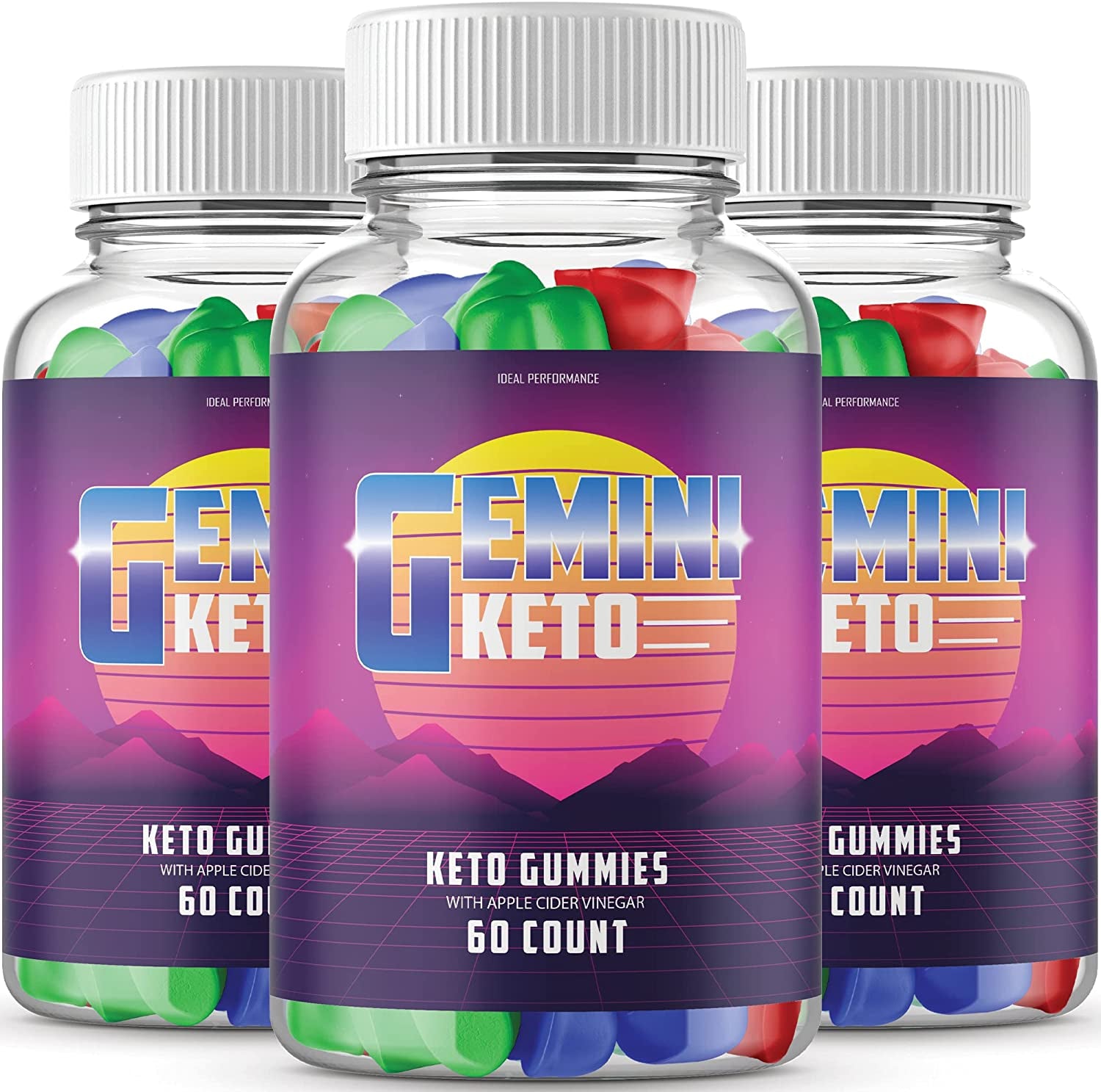 (3 Pack) Gemini Keto Gummies Formula (180 Gummies)