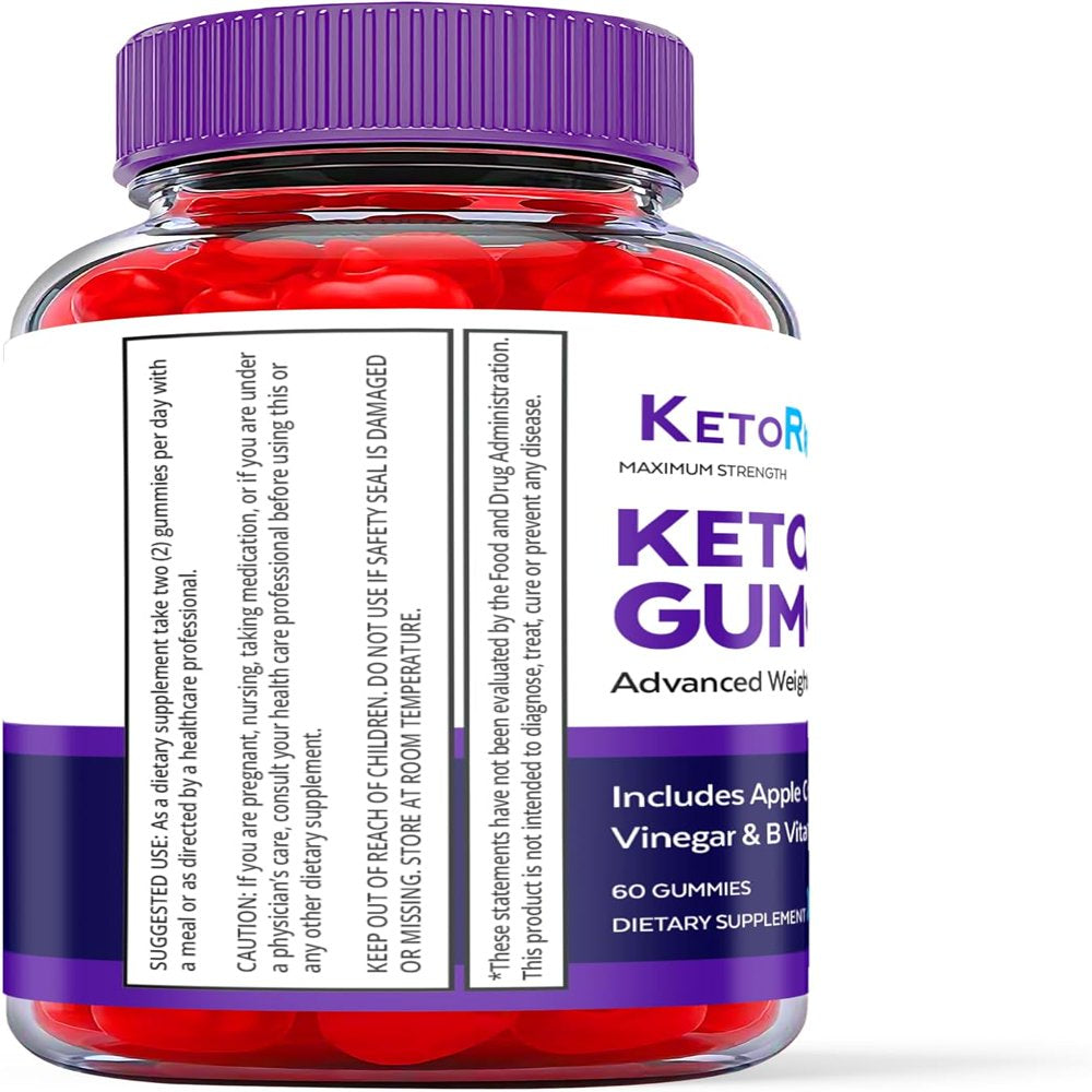 (1 Pack) Keto Ripped Keto ACV Gummies - Apple Cider Vinegar Supplement for Weight Loss - Energy & Focus Boosting Dietary Supplements for Weight Management & Metabolism - Fat Burn - 60 Gummies