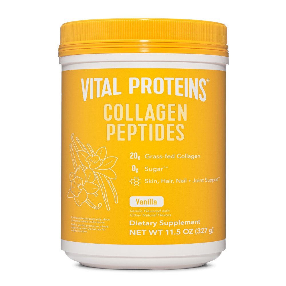 Vital Proteins Grass-Fed Collagen Peptides Powder, Vanilla, 11.5 Oz