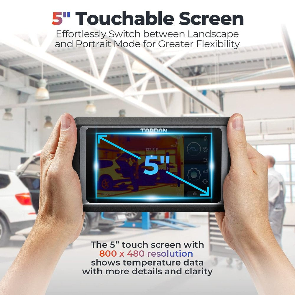 Thermal Imaging Camera TOPDON TC003 256X192 IR High Resolution Dual-Camera, 5" Touch Screen, -4°F~1022°F, Android 11.0 OS