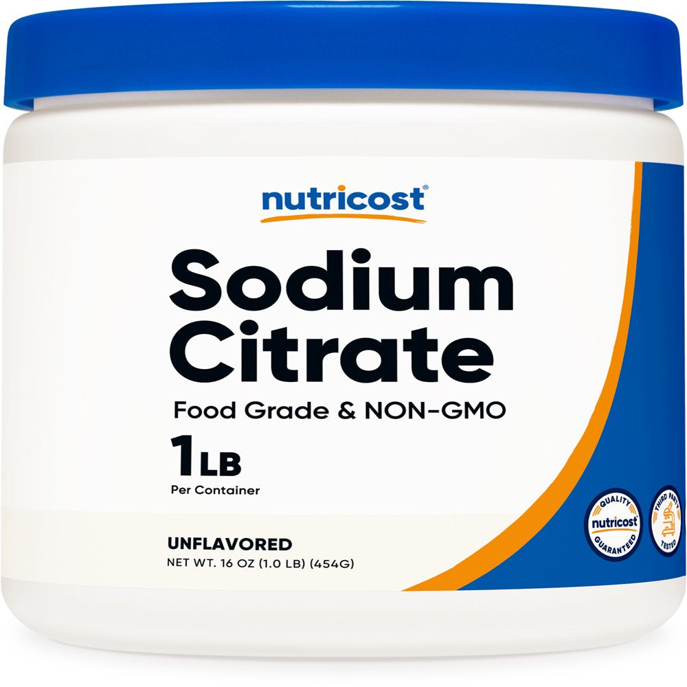 Nutricost Sodium Citrate Powder 1LB - Food Grade Supplement- Emulsifier, Food Preservant