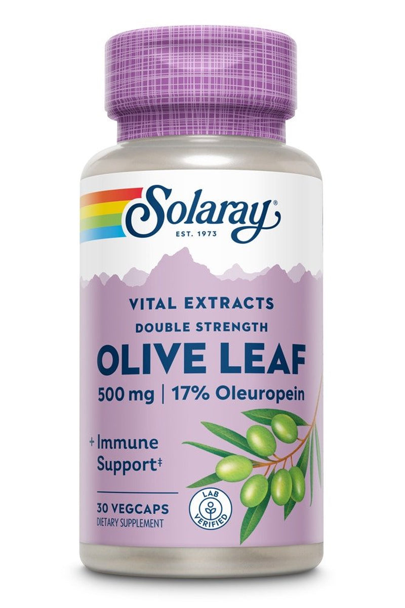 Solaray Olive Leaf Two Daily -- 500 Mg - 30 Capsules
