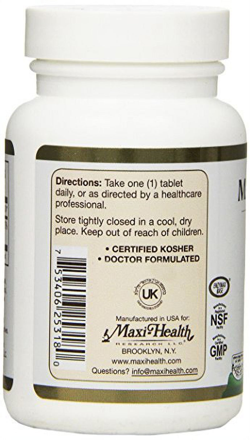 Maxi Health Natural Vitamin D3 - "5000 IU" - Nutrition Supplement , 180 Tablets , Kosher