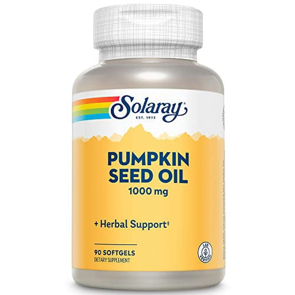 Solaray Pumpkin Seed Oil, 1000 Mg | 90 Count