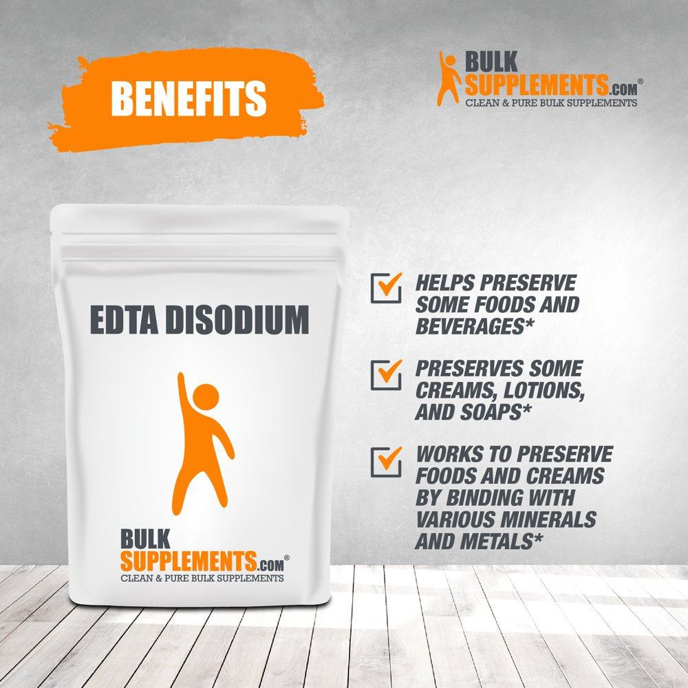 Bulksupplements.Com EDTA Disodium Powder - Kidney Support - Liver Support (500 Grams)