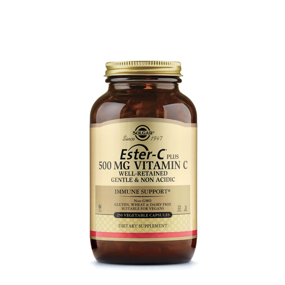 Solgar Ester-C® plus 500 Mg Vitamin C Vegetable Capsules (Ester-C® Ascorbate Complex) - 250 Ct