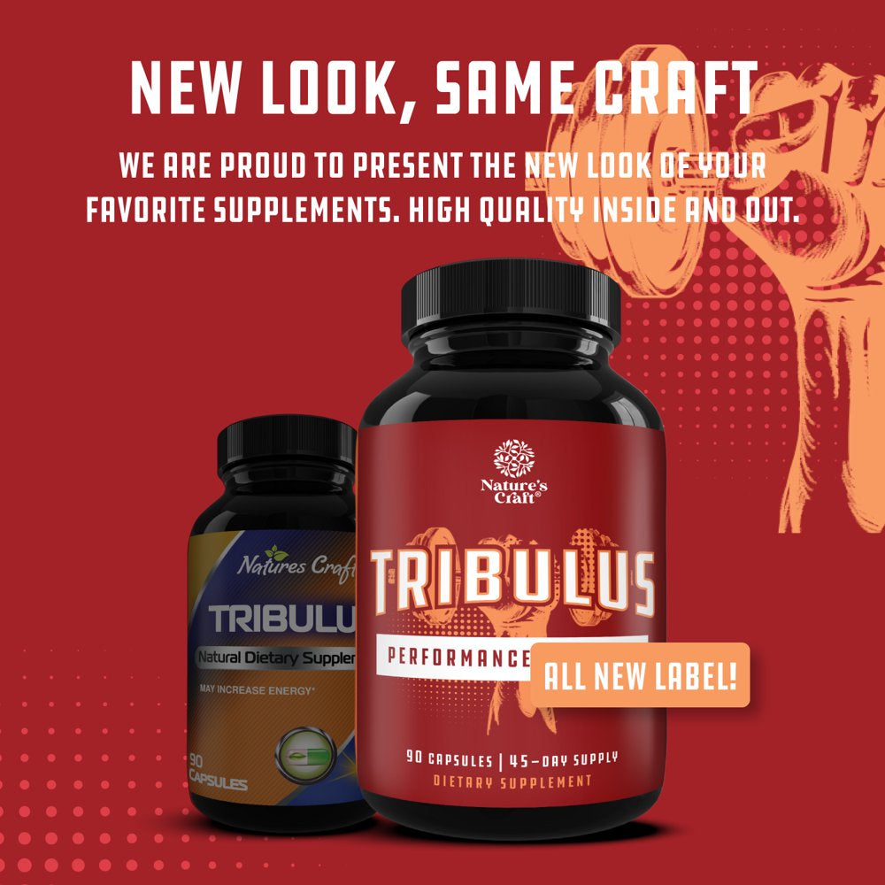 Tribulus Terrestris Extract Energy Booster - Tribulus Terrestris for Men and Women and Natural Pre Workout Supplement for Men and Women - Bodybuilding Supplements for Muscle Growth and Muscle Mass