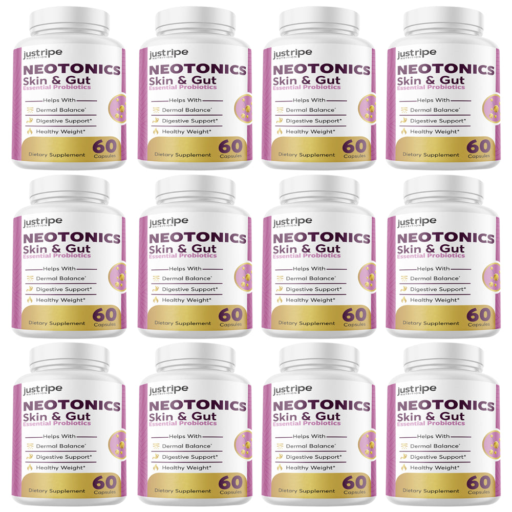 12 Pack Neotonics - Neotonics Skin & Gut Probiotics Supplement Pills