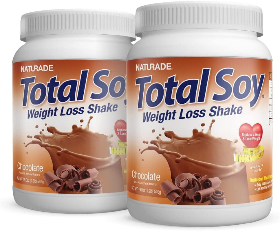 Naturade Total Soy Protein Powder - 13G Protein & 140 Calories per Servings - Zero Trans Fat - Non-Gmo Soy - Lactose & Gluten Free - Chocolate (30 Servings)