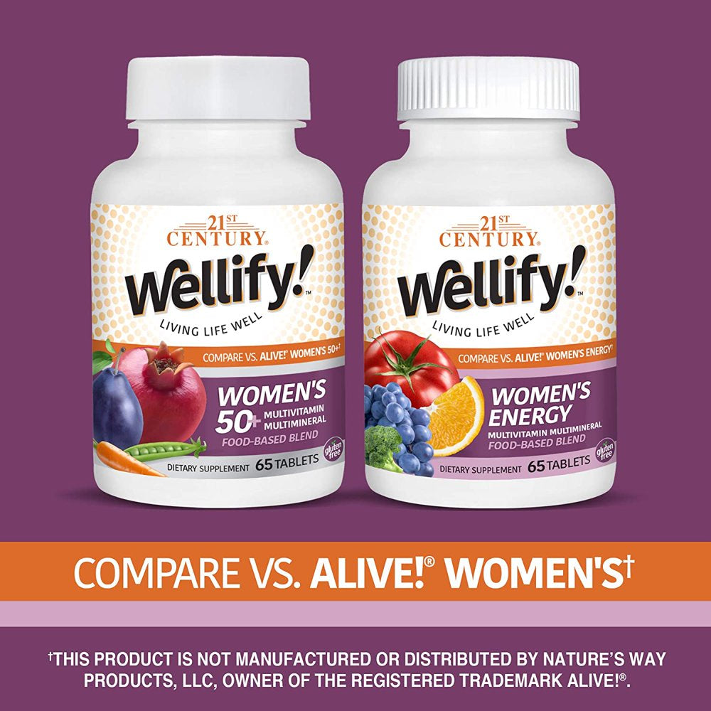 21St Century Wellify Women'S Energy Multivitamin & Multimineral Tablets, 65 Ea, 2 Pack