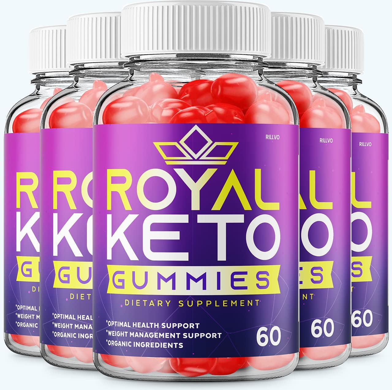 (5 Pack) Royal Keto Gummies Advanced Formula Royal Keto ACV Gummies Apple Cider Vinegar (300 Gummies)