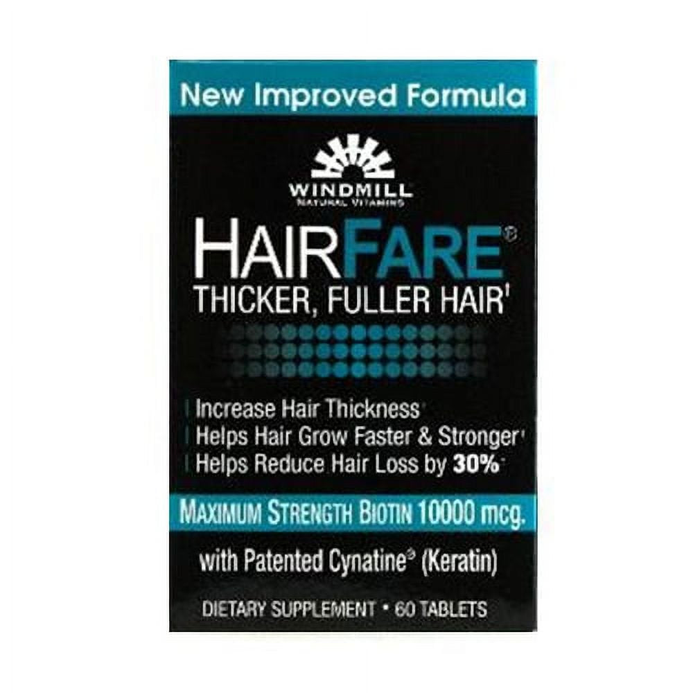 Windmill Hair Fare Vitamin Supplement Tablets for Hair - 60 Ea