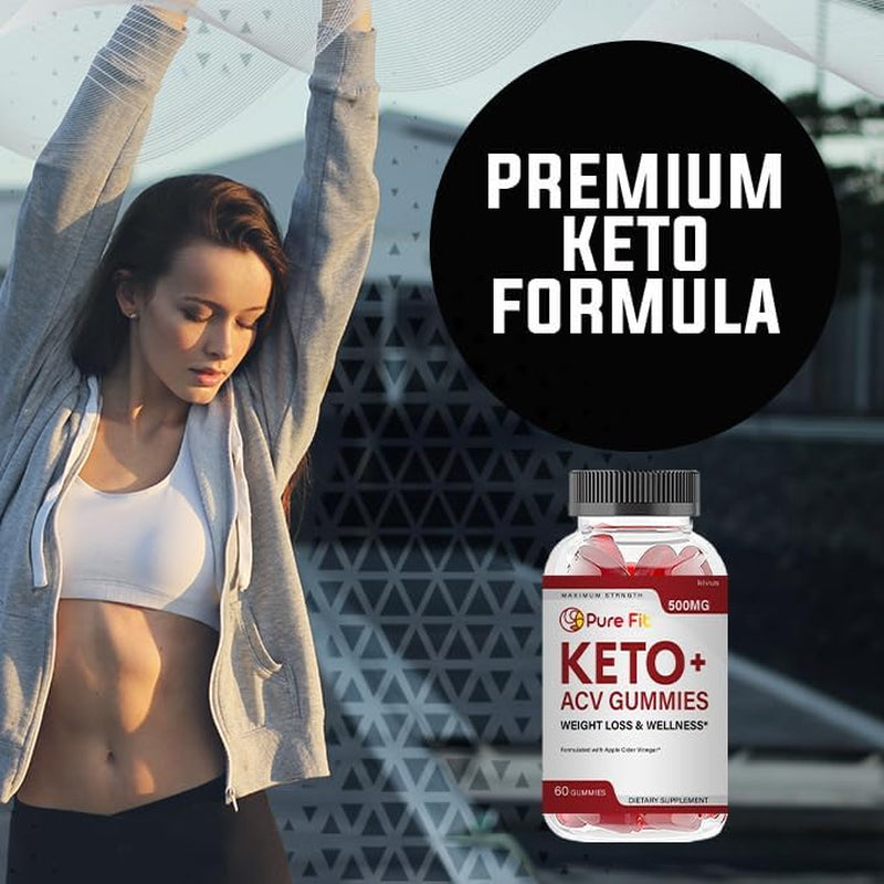 (Single) Pure Fit Keto - Pure Fit Keto+Acv Gummies (60 Gummies)