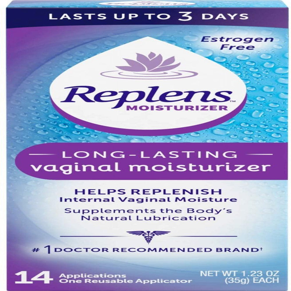 Replens Long Lasting Vaginal Moisturizer, 14 Ct, 1.23 Oz, 2 Pack